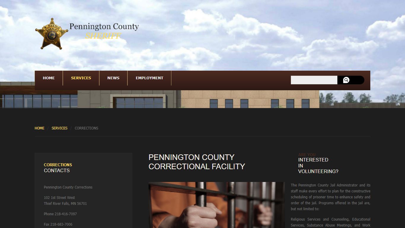 Corrections - Pennington County Sheriff's Office